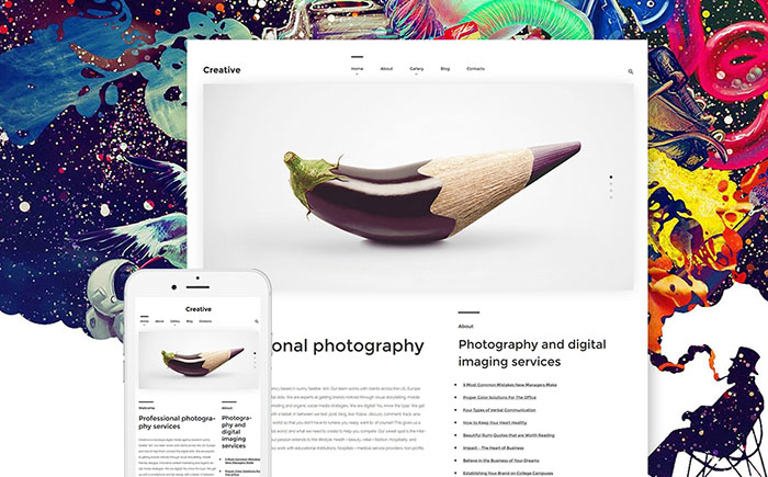 Art Photography WordPress Theme 