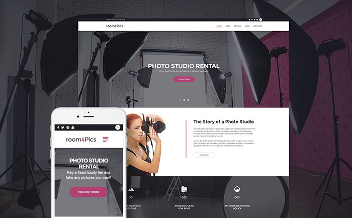 Photography Studio WordPress Theme 