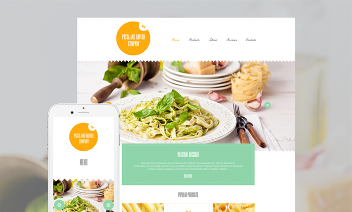 Food And Beverages WordPress Template 