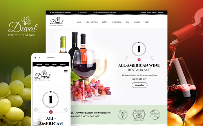 Duval - Wine & Winery WordPress Theme 