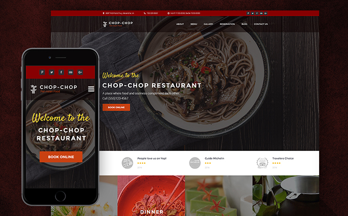 Asian Food WordPress Theme 