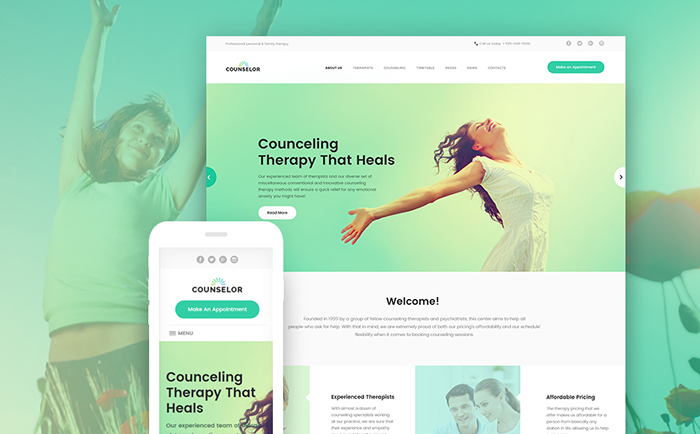 r - Counseling Therapy Center Responsive WordPress Theme