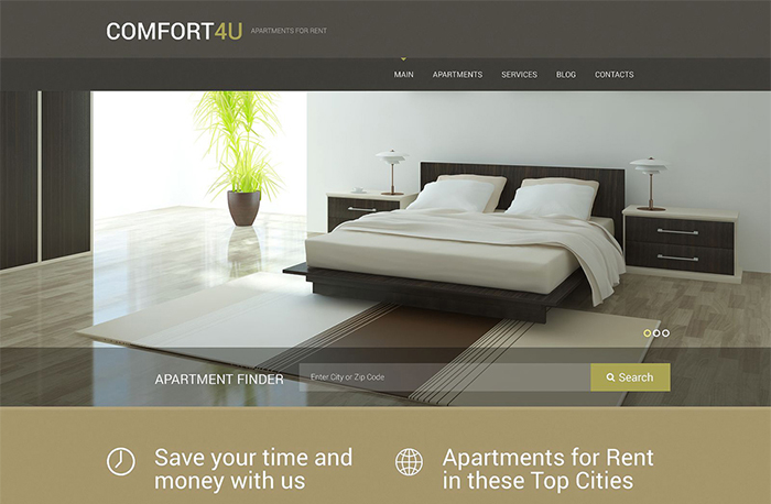 Apartments for Rent WordPress Theme